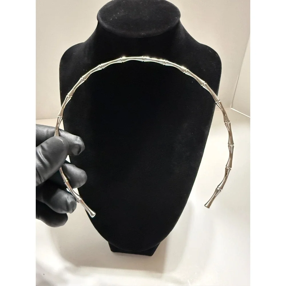 choker white gold filled